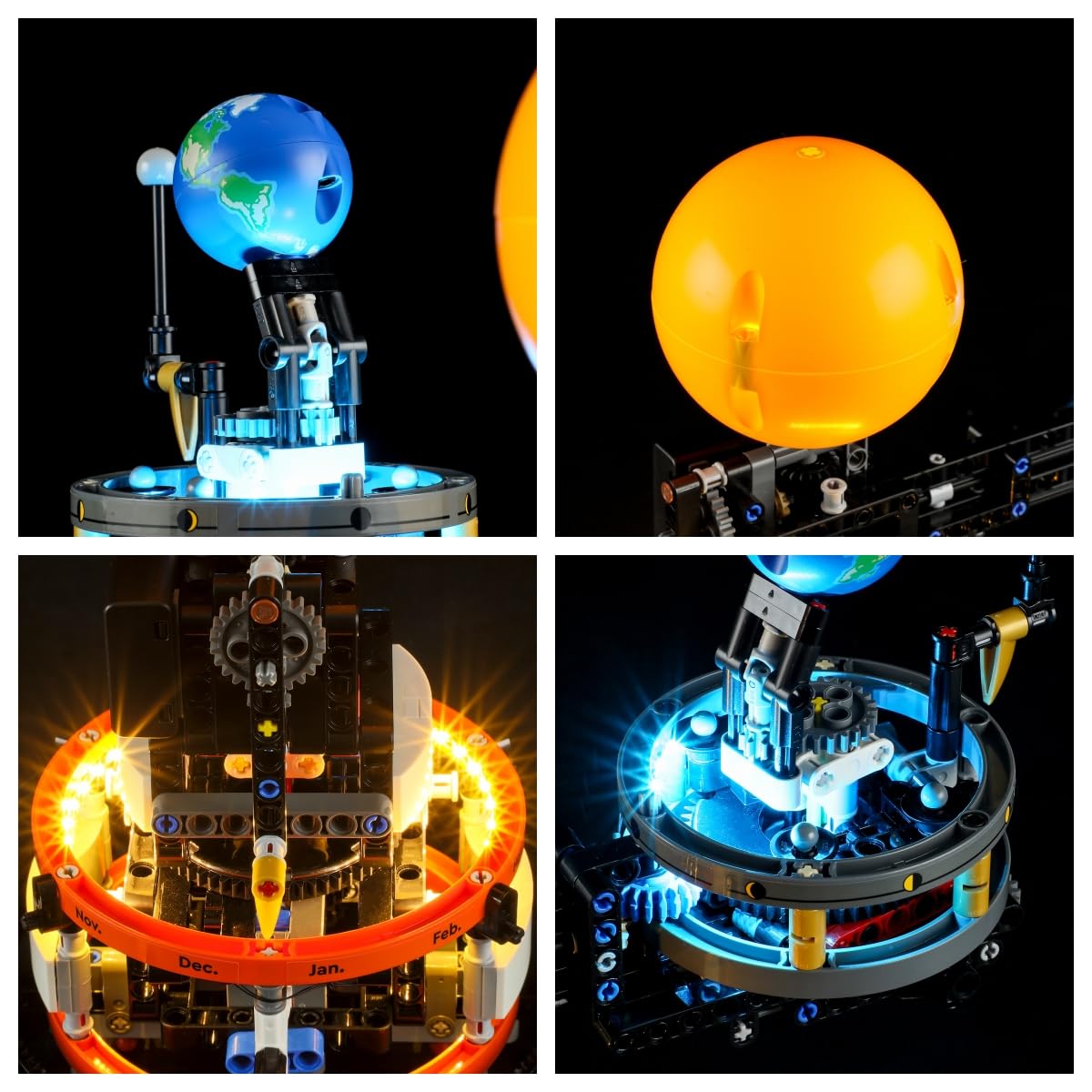 Amazon.co.jp: Lego-42179 軌道上の惑星地球と月用の照明ライト - LED